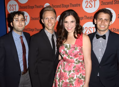 Peter Duchan, Justin Paul, Lindsay Mendez  Photo