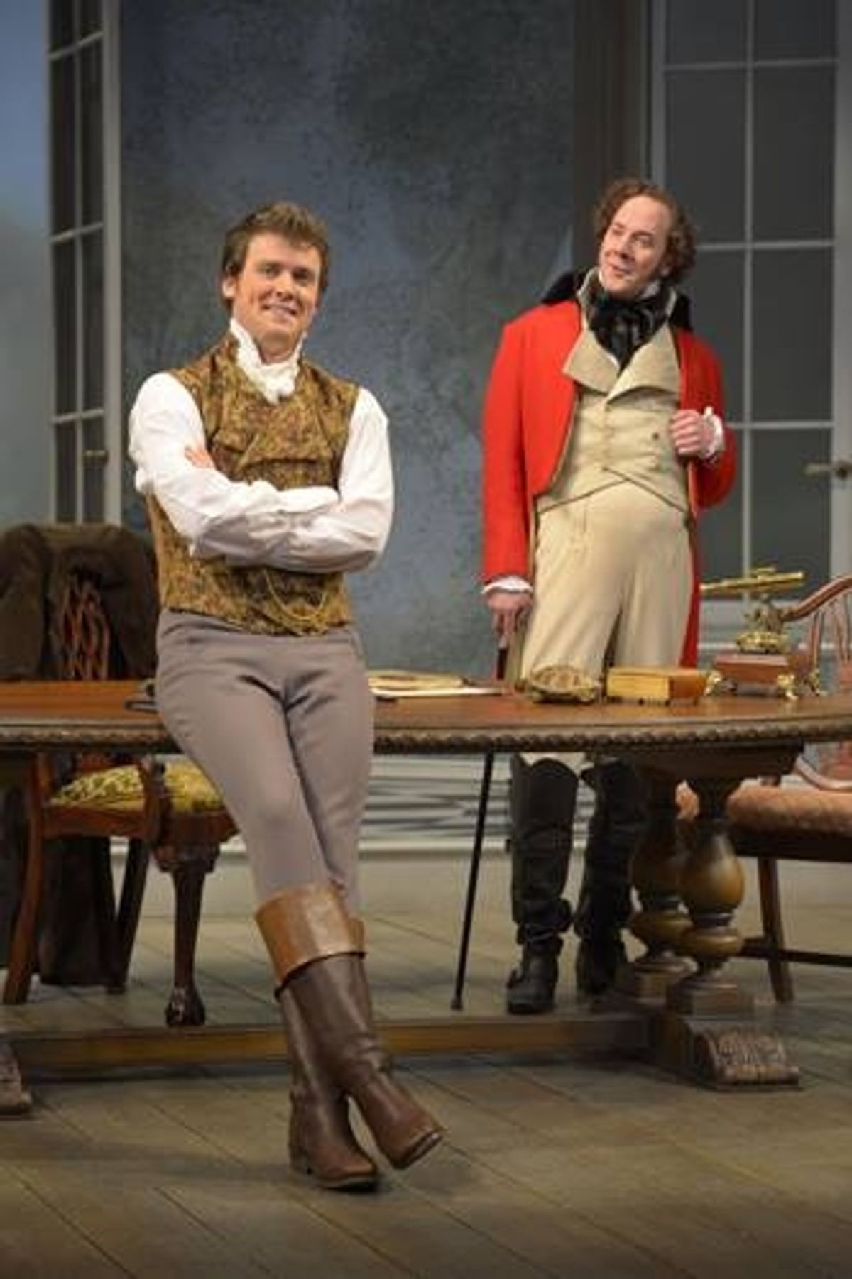Jack Cutmore-Scott (Septimus Hodge) and Nicholas Pelczar (Ezra Chater) at 