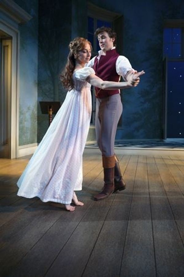 Rebekah Brockman (Thomasina Coverly) and Jack Cutmore-Scott (Septimus Hodge) Photo