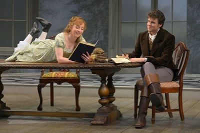 Rebekah Brockman (Thomasina Coverly) and Jack Cutmore-Scott (Septimus Hodge) Photo