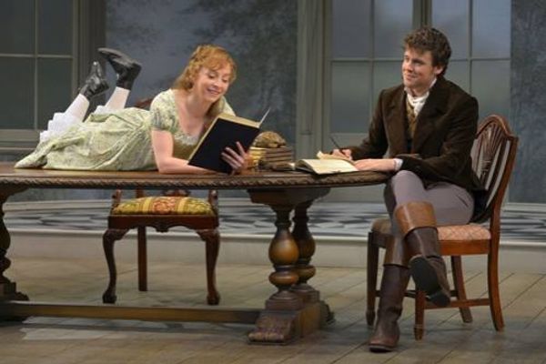 Rebekah Brockman (Thomasina Coverly) and Jack Cutmore-Scott (Septimus Hodge) Photo