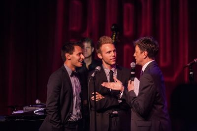 Benj Pasek, Justin Paul and Jim Caruso Photo