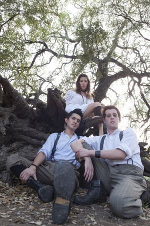 L to R: Travis Trevino, Mariela Flor Olivo, and Trevor Chauvin in SPRING AWAKENING. Photo