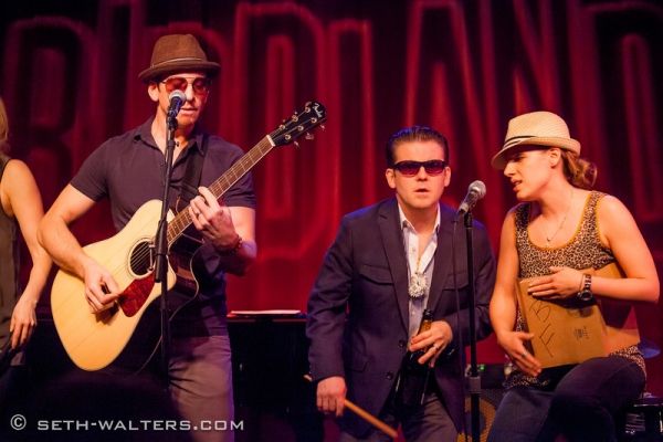Andy Karl, Bobby Creighton and Jessie Mueller Photo
