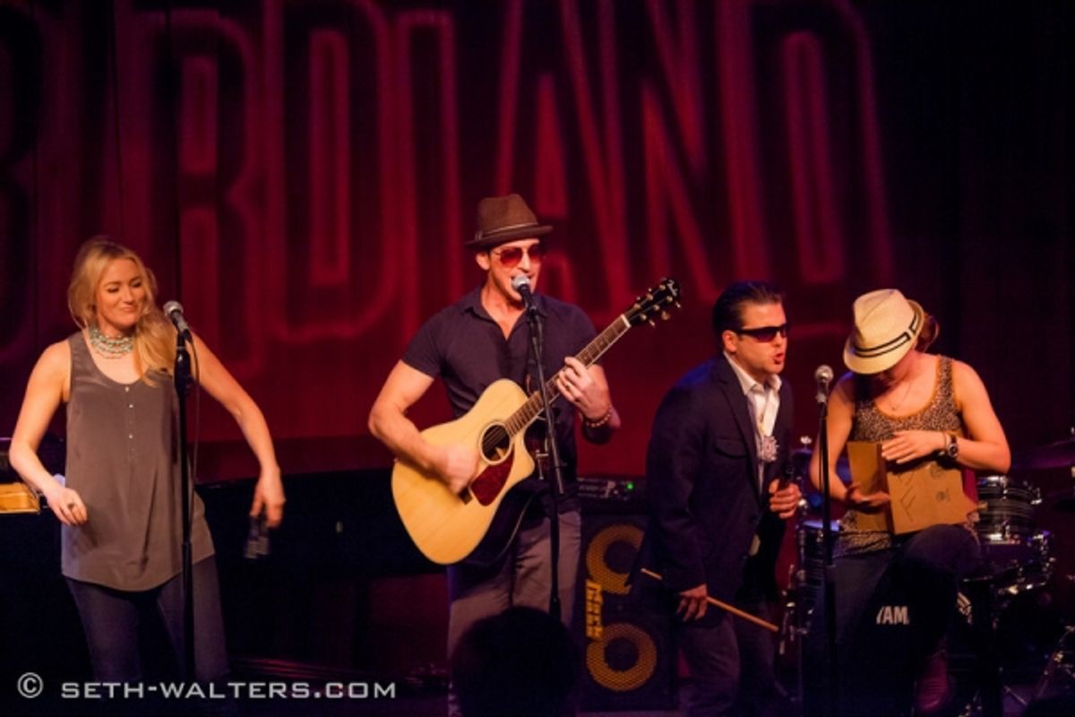 Betsy Wolfe, Andy Karl, Bobby Creighton and Jessie Mueller at 