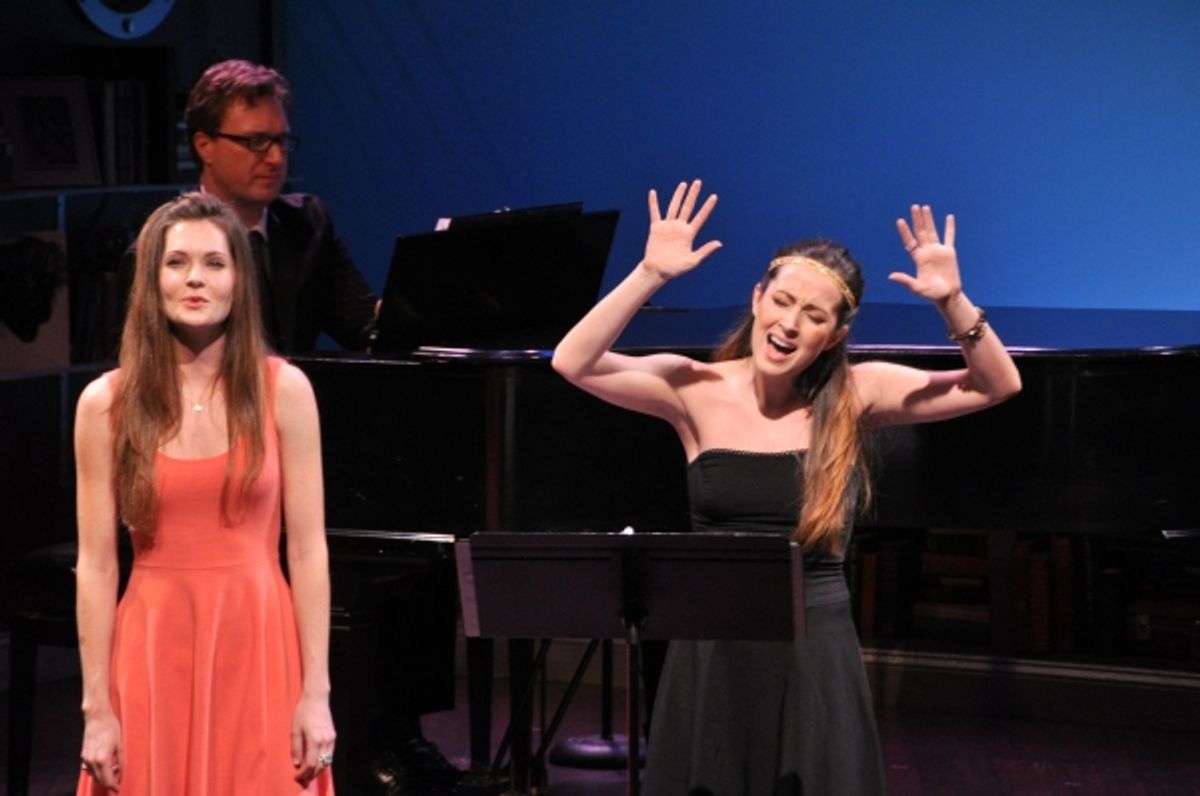 Meghann Fahy and Hannah Elless at 