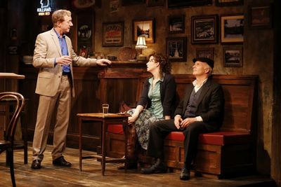 Sean Gormley (Finbar), Tessa Klein (Valerie) and Dan Butler (Jack) Photo