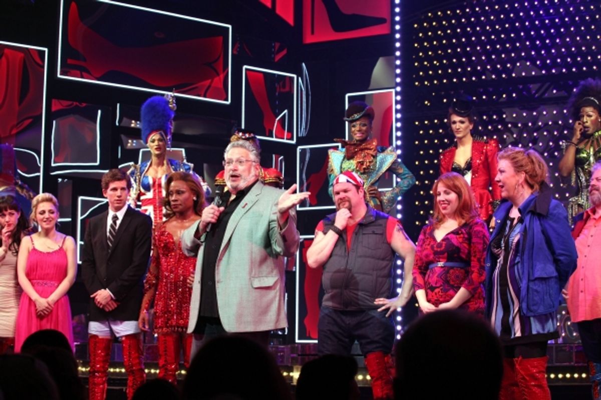 Harvey Fierstein & the cast  at 