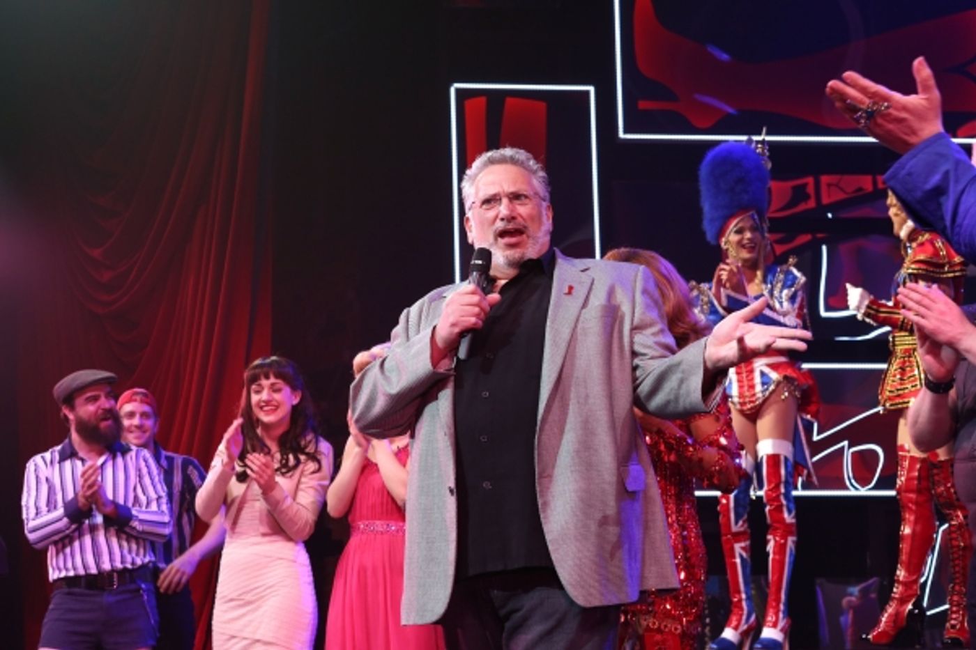 Photo Coverage: Harvey Fierstein and KINKY BOOTS Celebrate the Brooklyn Diner's New 'Harvey Hot Dog'!  Image