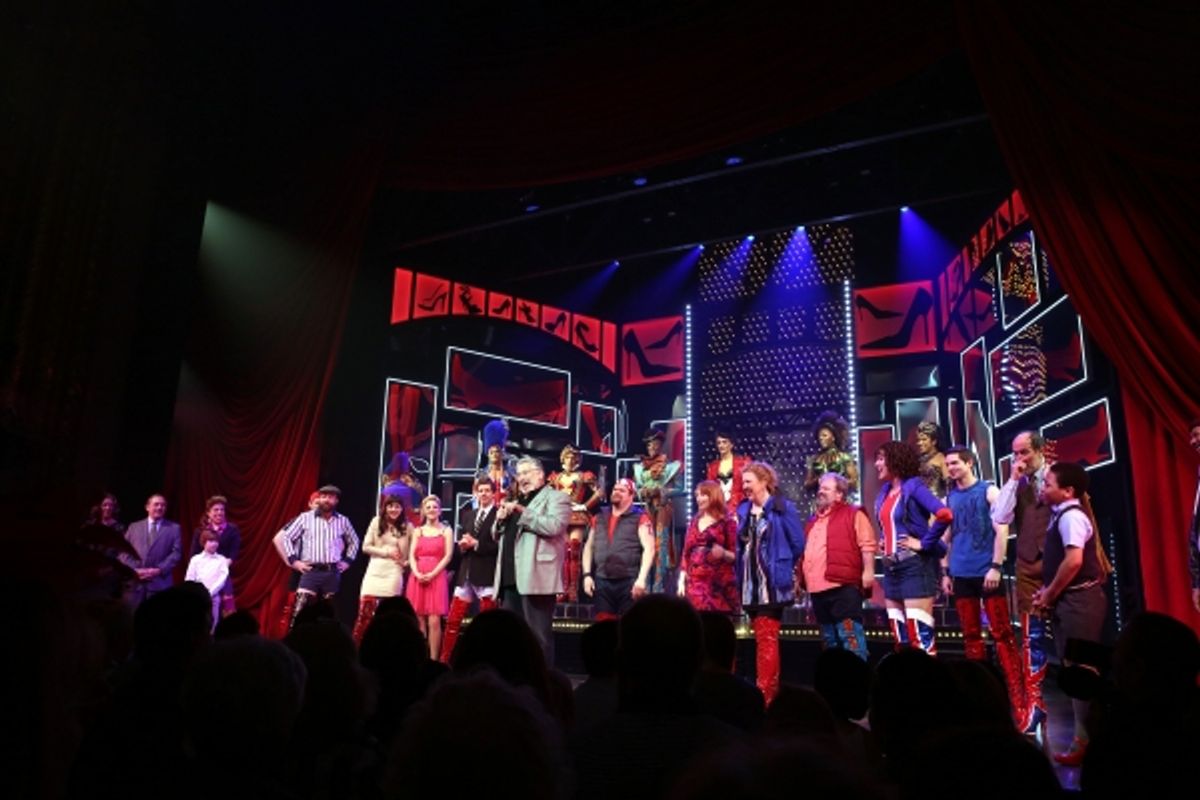 Harvey Fierstein & the cast  at 