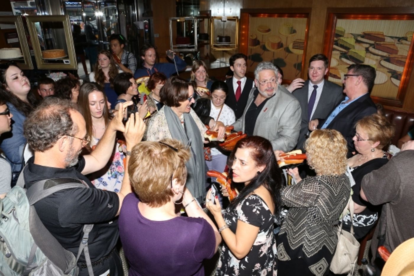 Photo Coverage: Harvey Fierstein and KINKY BOOTS Celebrate the Brooklyn Diner's New 'Harvey Hot Dog'!  Image