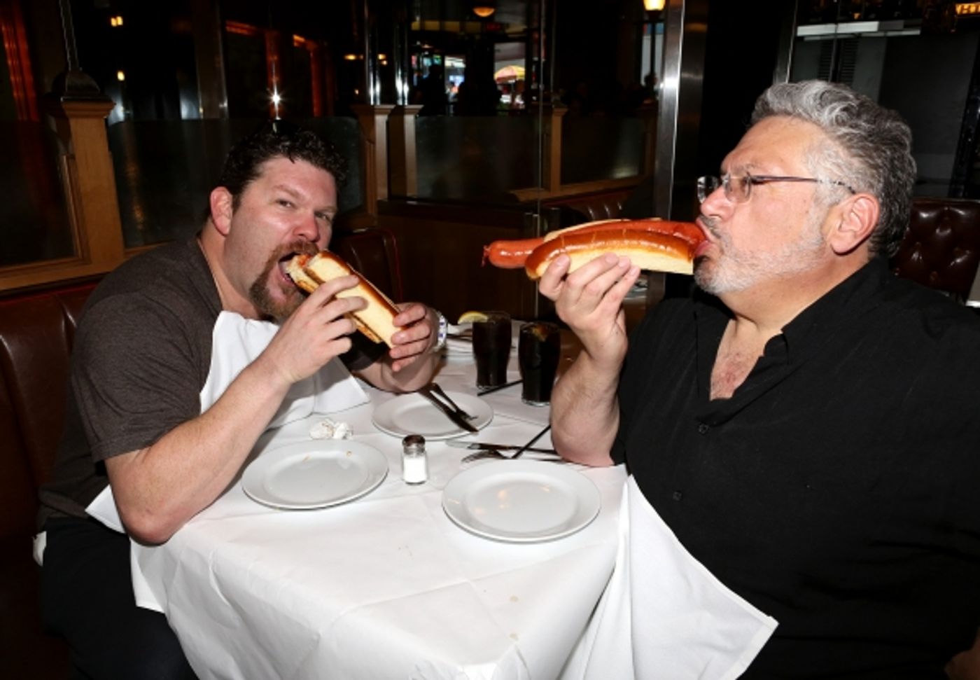 Photo Coverage: Harvey Fierstein and KINKY BOOTS Celebrate the Brooklyn Diner's New 'Harvey Hot Dog'!  Image