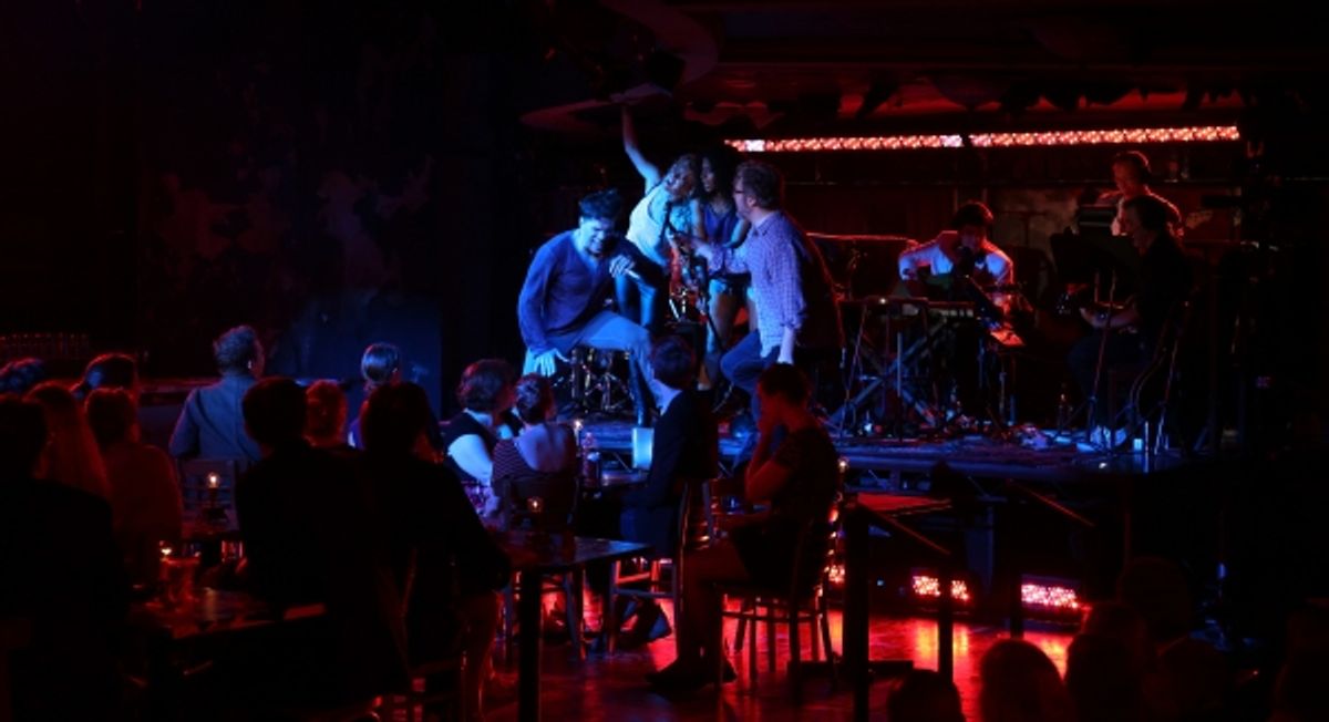 Will Swenson, Caissie Levy, Rebecca Naomi Jones & John Ellison Conlee at 