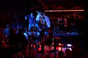 Will Swenson, Caissie Levy, Rebecca Naomi Jones & John Ellison Conlee Photo