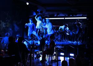 Will Swenson, Caissie Levy, Rebecca Naomi Jones & John Ellison Conlee  Photo