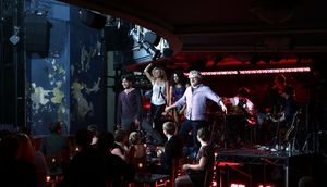 Will Swenson, Caissie Levy, Rebecca Naomi Jones & John Ellison Conlee Photo