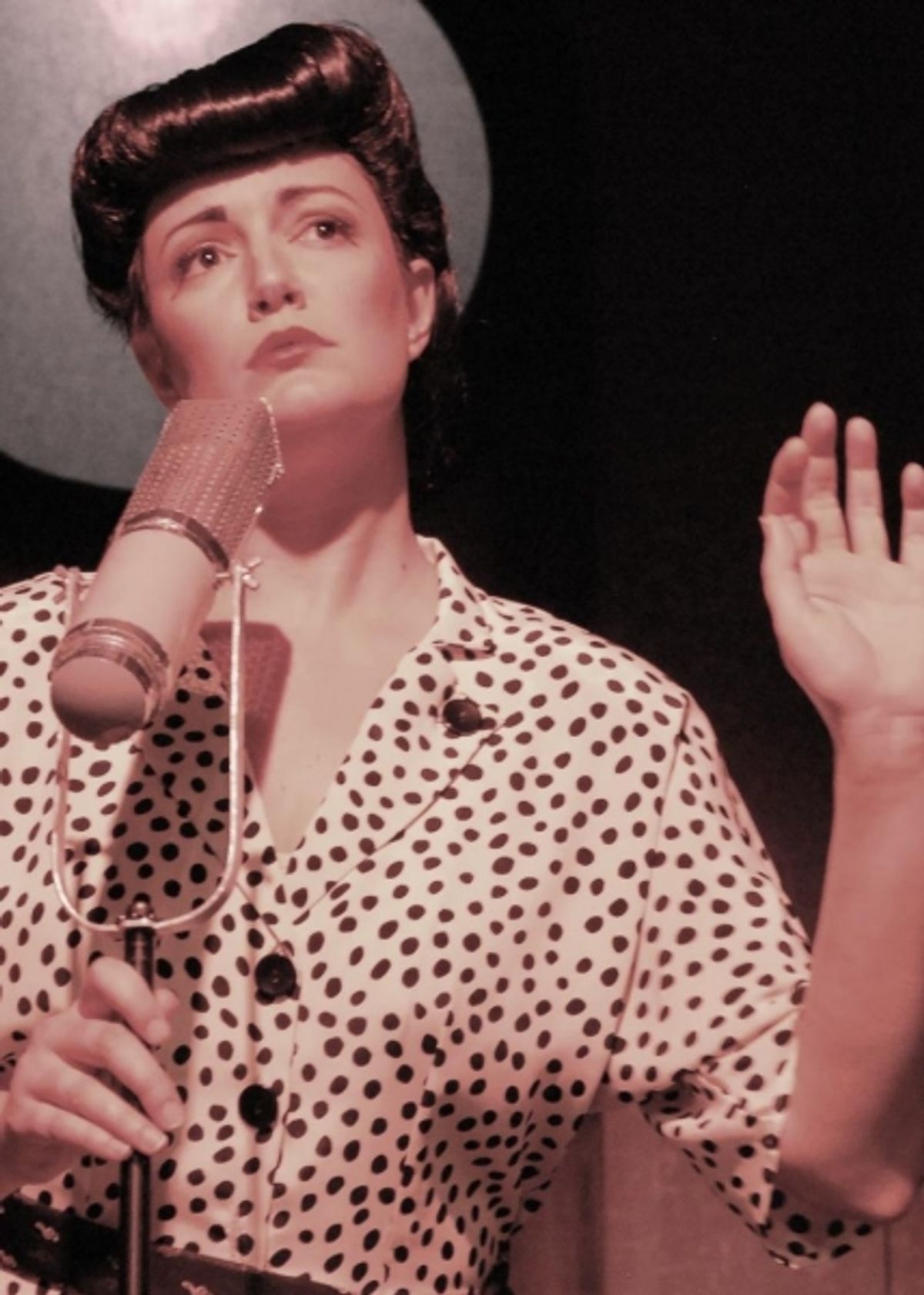 Carrie Morgan portrays sultry songstress Bobbi Edwards at 