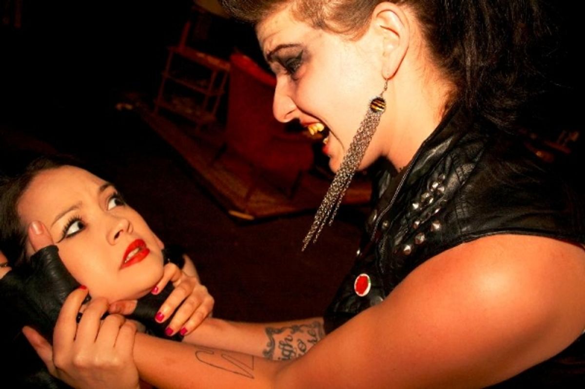 Natalie DiCristofano as Elizabeth, Brittany Ellis as Margaret at 