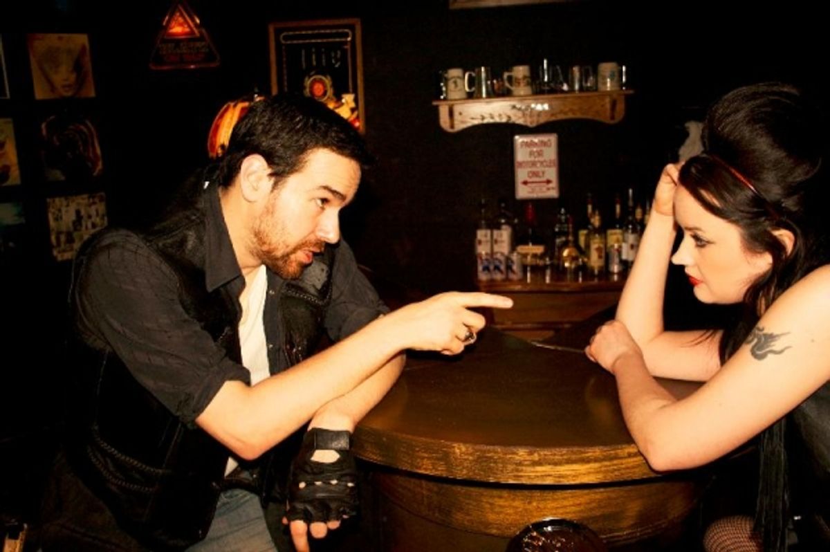 Carlo Lorenzo Garcia as Richard, Natalie DiCristofano as Elizabeth at 