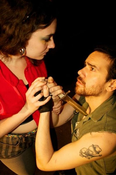 Hilary Williams as Anne, Carlo Lorenzo Garcia as Richard Photo