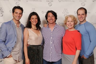Director Hal Brooks (center) with cast members (from left) Ben Graney, ZoÃƒÆ’Ã® Photo
