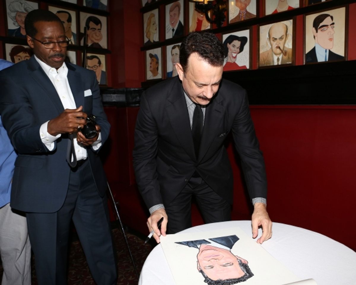 Courtney B. Vance filming Tom Hanks at 