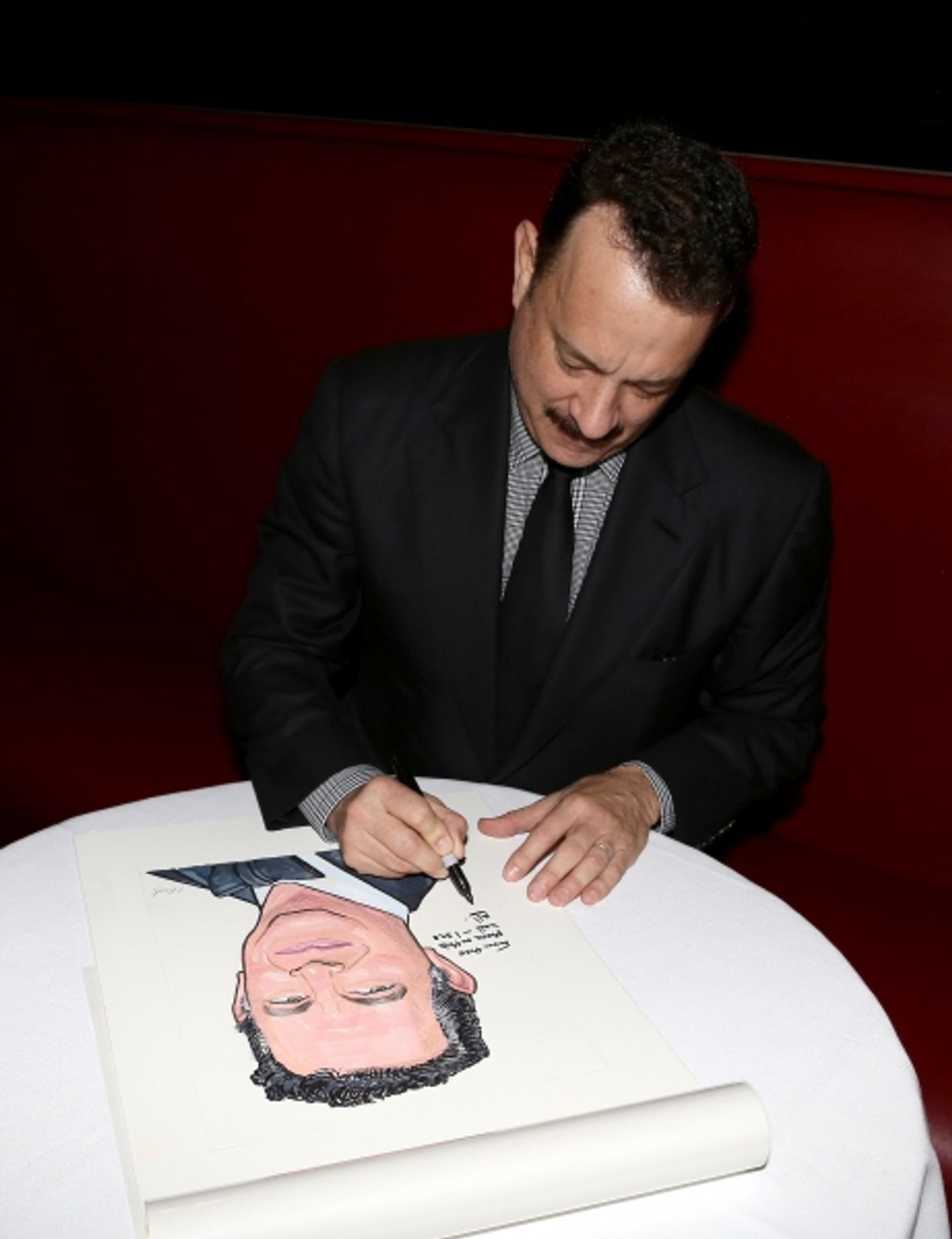 Photo Coverage: Sardi's Unveils Caricature of LUCKY GUY's Tom Hanks! Image