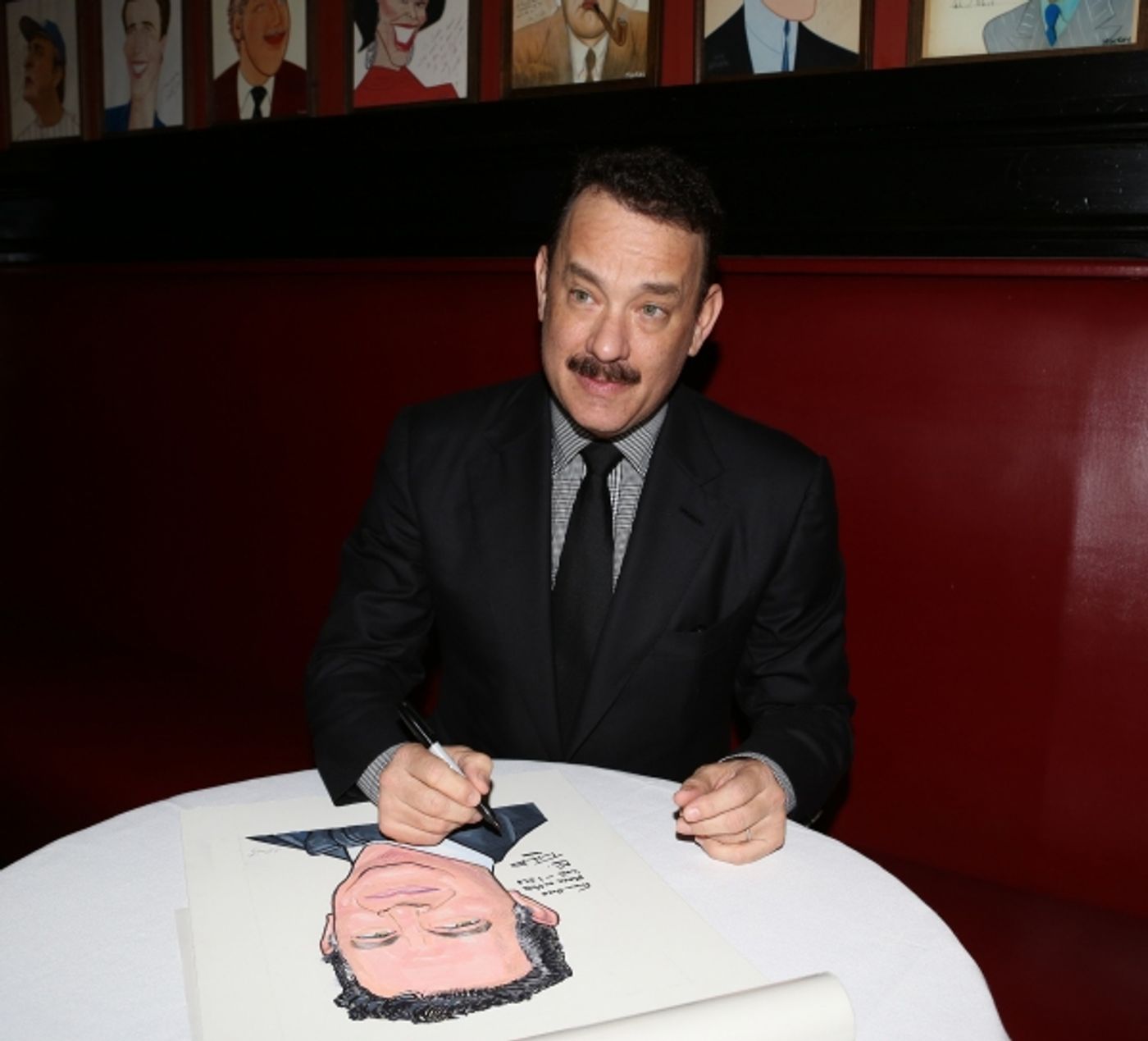 Photo Coverage: Sardi's Unveils Caricature of LUCKY GUY's Tom Hanks! Image