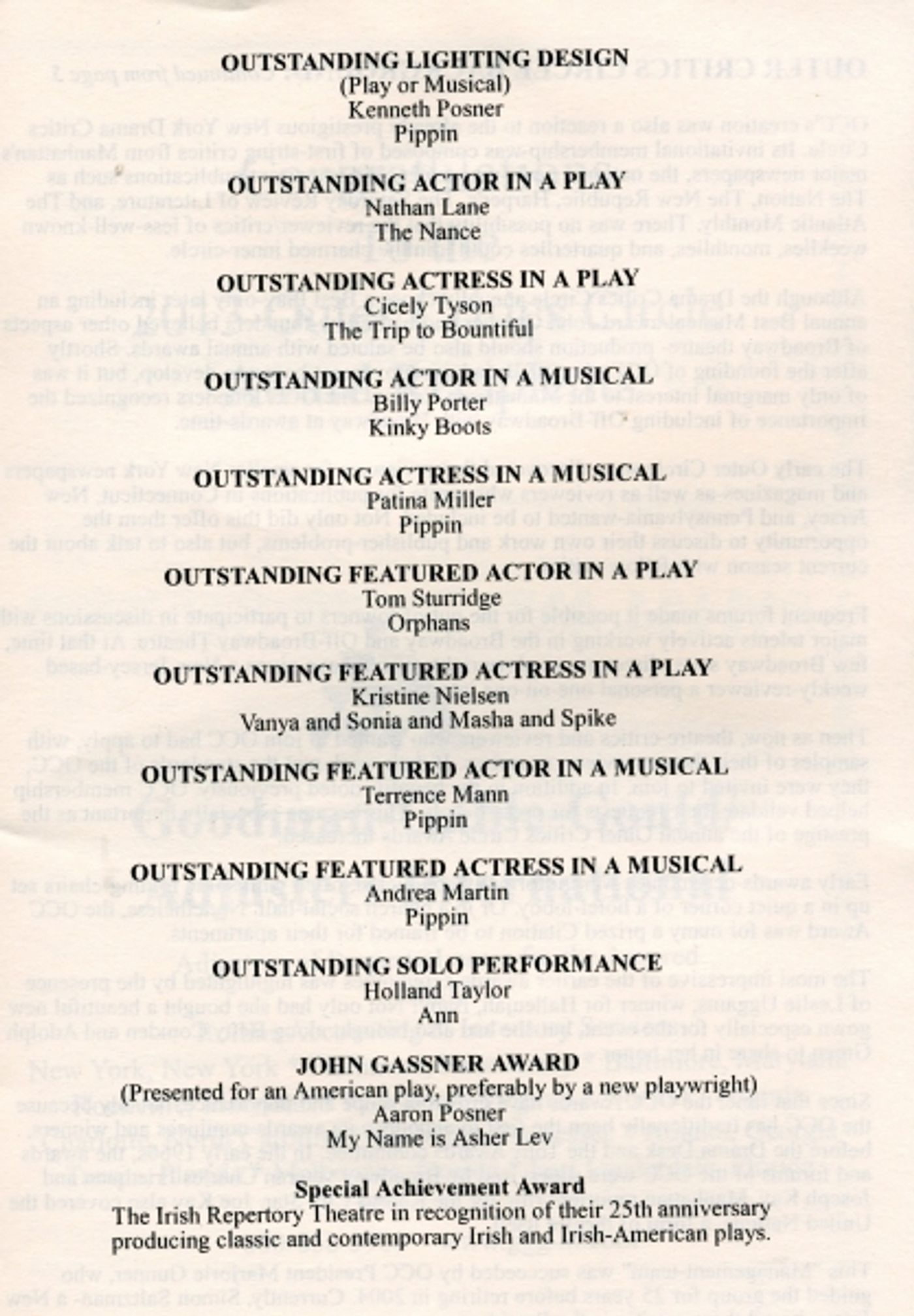 Photo Coverage: Inside the 63rd Annual Outer Critics Awards Party! Image
