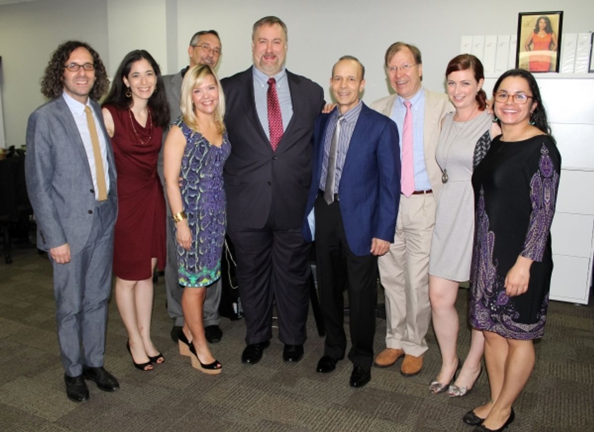 Rob Weinstein, Toby Newman, Tom Sime, Lauren Pizza, Gabriel Shanks, Joseph Pizza, Roger Danforth, Miriam Rosalky and Chantal Pavageaux at 