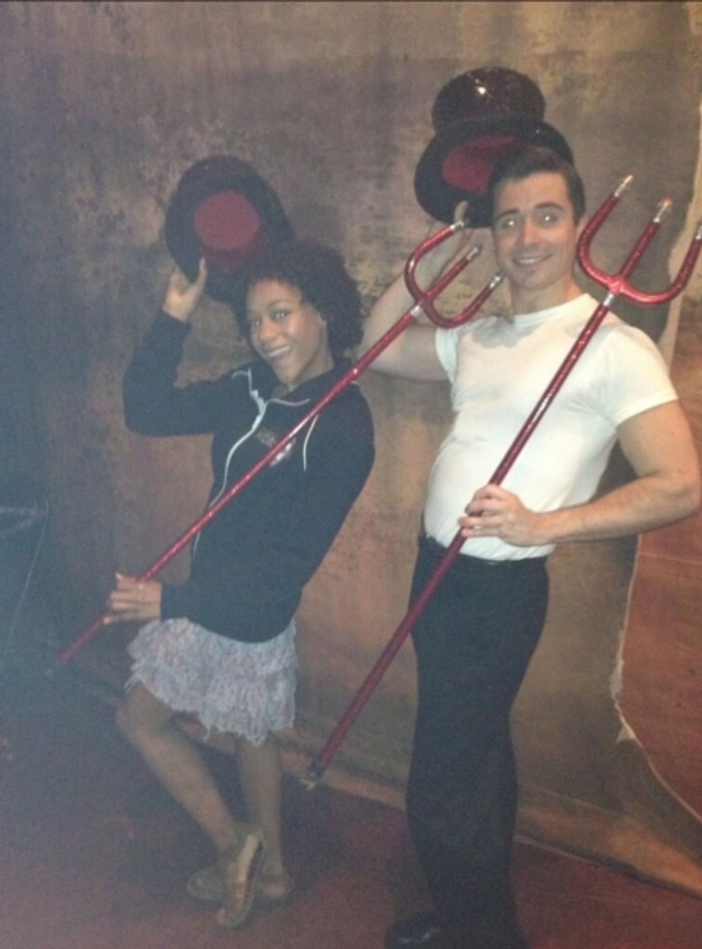 Photo Flash: Saturday Intermission Pics, May 25 - Cast of KINKY BOOTS Braves the Rain, Holland Taylor, & More! Image