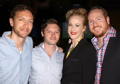 Michael Friedman, Bobby Steggert, Katie Finneran, Darren Goldstein Photo