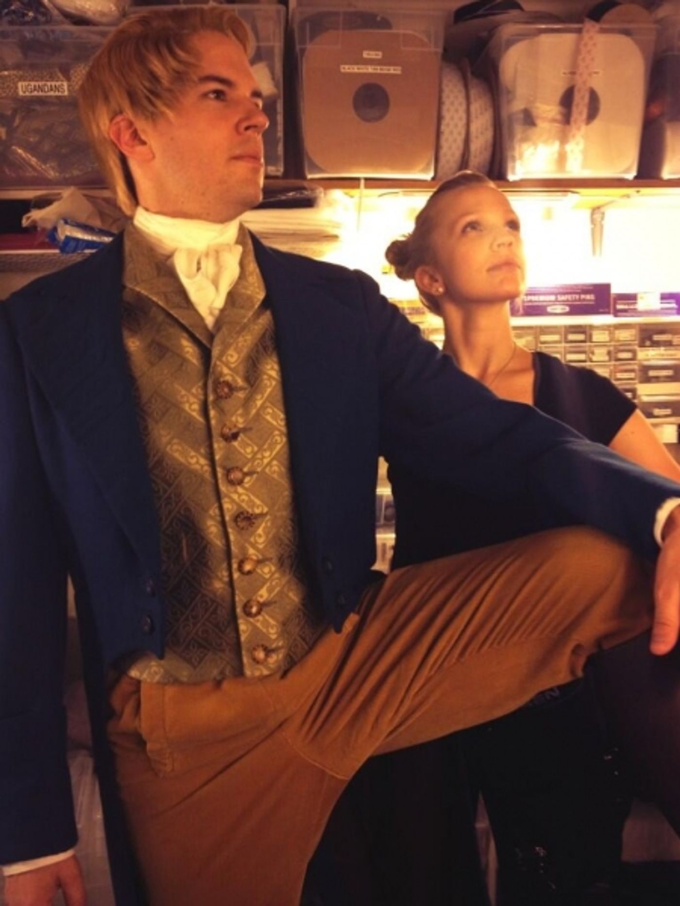 Photo Flash: Saturday Intermission Pics, May 25, Part 2 - THE BOOK OF MORMON Cast Celebrate National Tap Dance Day, ANNIE, & More!  Image