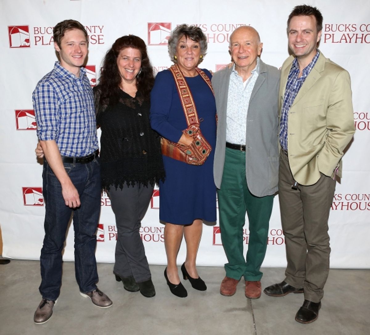 ''Mothers and Sons'' Company: Bobby Steggert, Sheryl Kaller, Tyne Daly, Terrence McNally & Manoel Felciano  at 