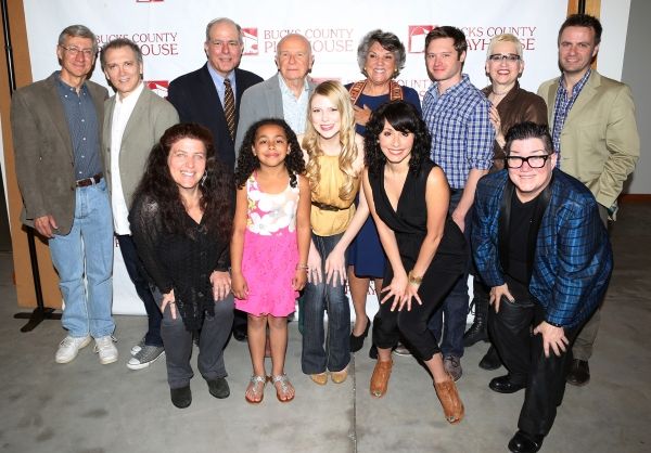 (back row) David Garrison, Charles Busch, Jed Bernstein, Terrence McNally, Tyne Daly, Photo