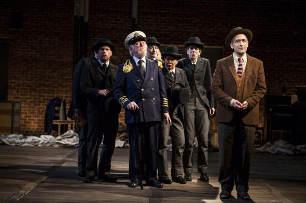 Jeffrey Kuhn, Peter Maloney, Jacquelyn Landgraf, Kate Rigg, Alison Cimmet and David Pittu at 