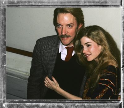 Donald Sutherland and Blanche Baker pictured together backstage after their Opening N Photo