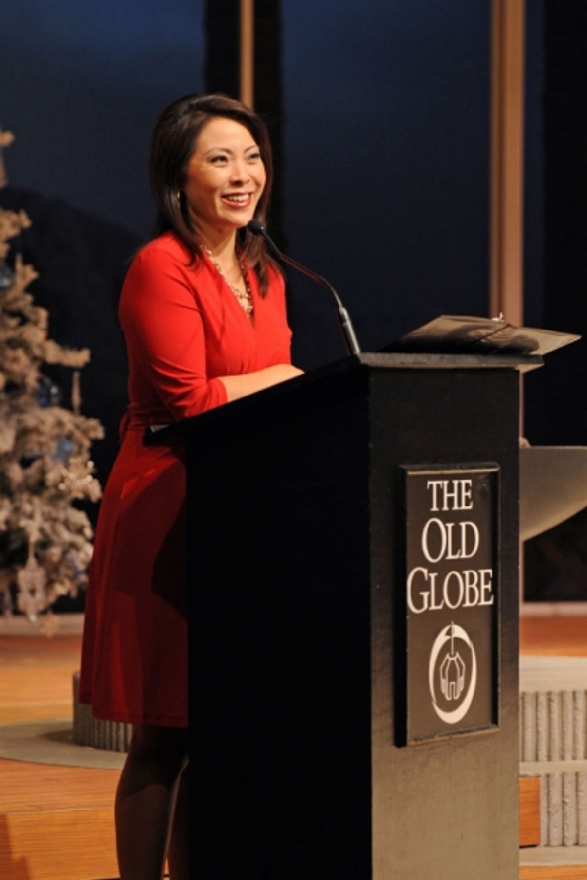 Local CBS News 8 anchor Marcella Lee  at 
