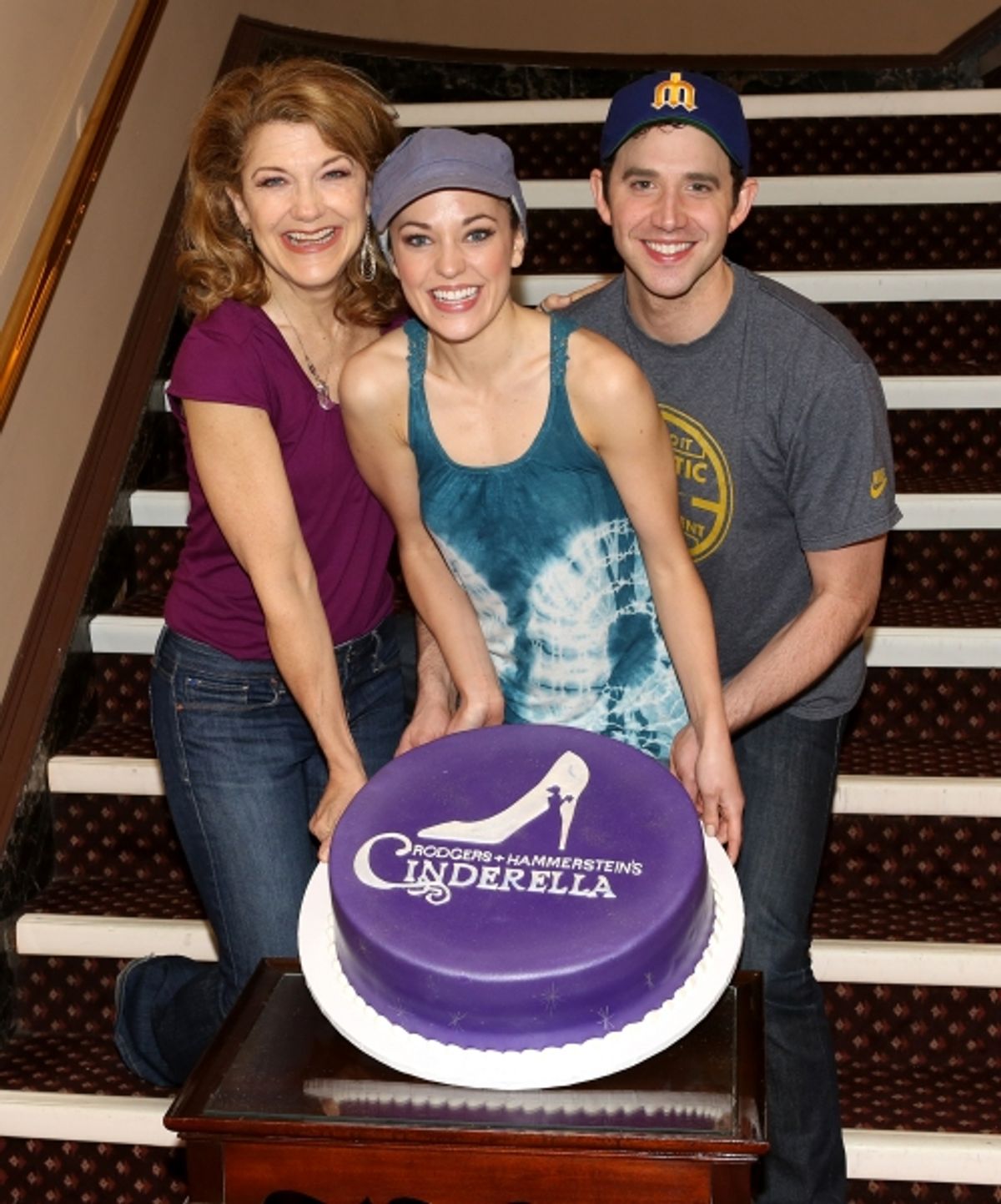Victoria Clark, Laura Osnes, Santino Fontana at 