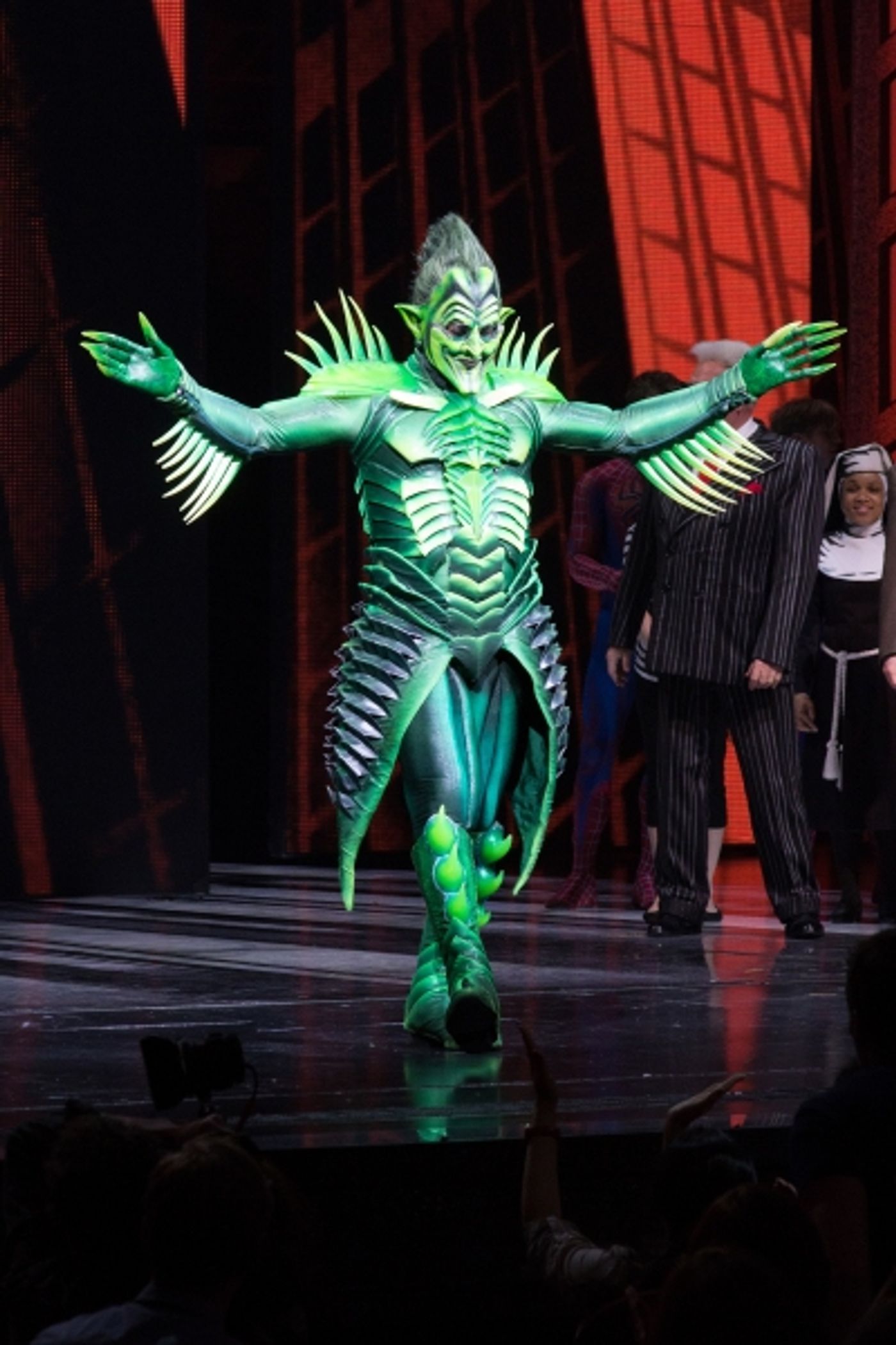Photo Coverage: Bono & The Edge Join SPIDER-MAN Cast to Celebrate 1000 Performances on Broadway! Image