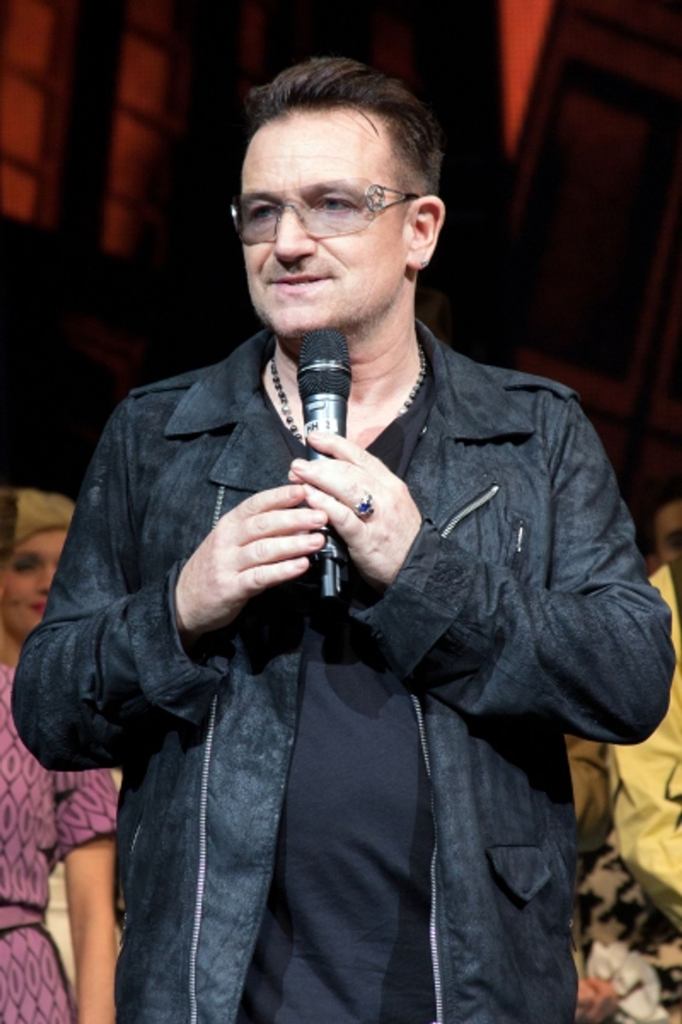 Photo Coverage: Bono & The Edge Join SPIDER-MAN Cast to Celebrate 1000 Performances on Broadway! Image