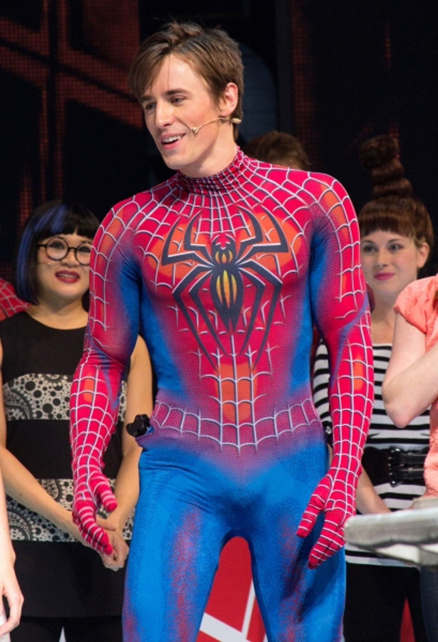 Photo Coverage: Bono & The Edge Join SPIDER-MAN Cast to Celebrate 1000 Performances on Broadway! Image
