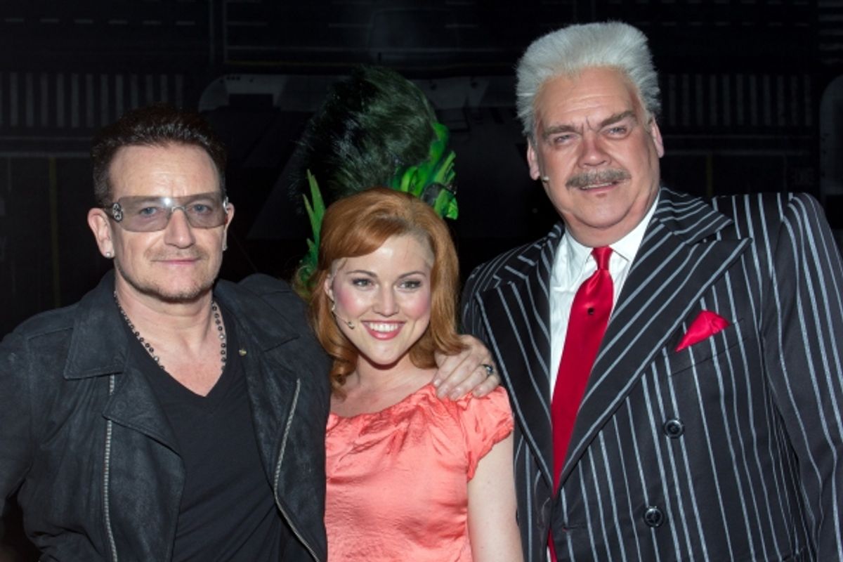 Bono, Rebecca Faulkenberry, Michael Mulheren at 