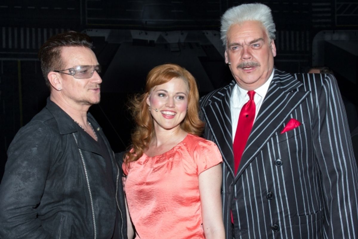 Bono, Rebecca Faulkenberry, Michael Mulheren at 