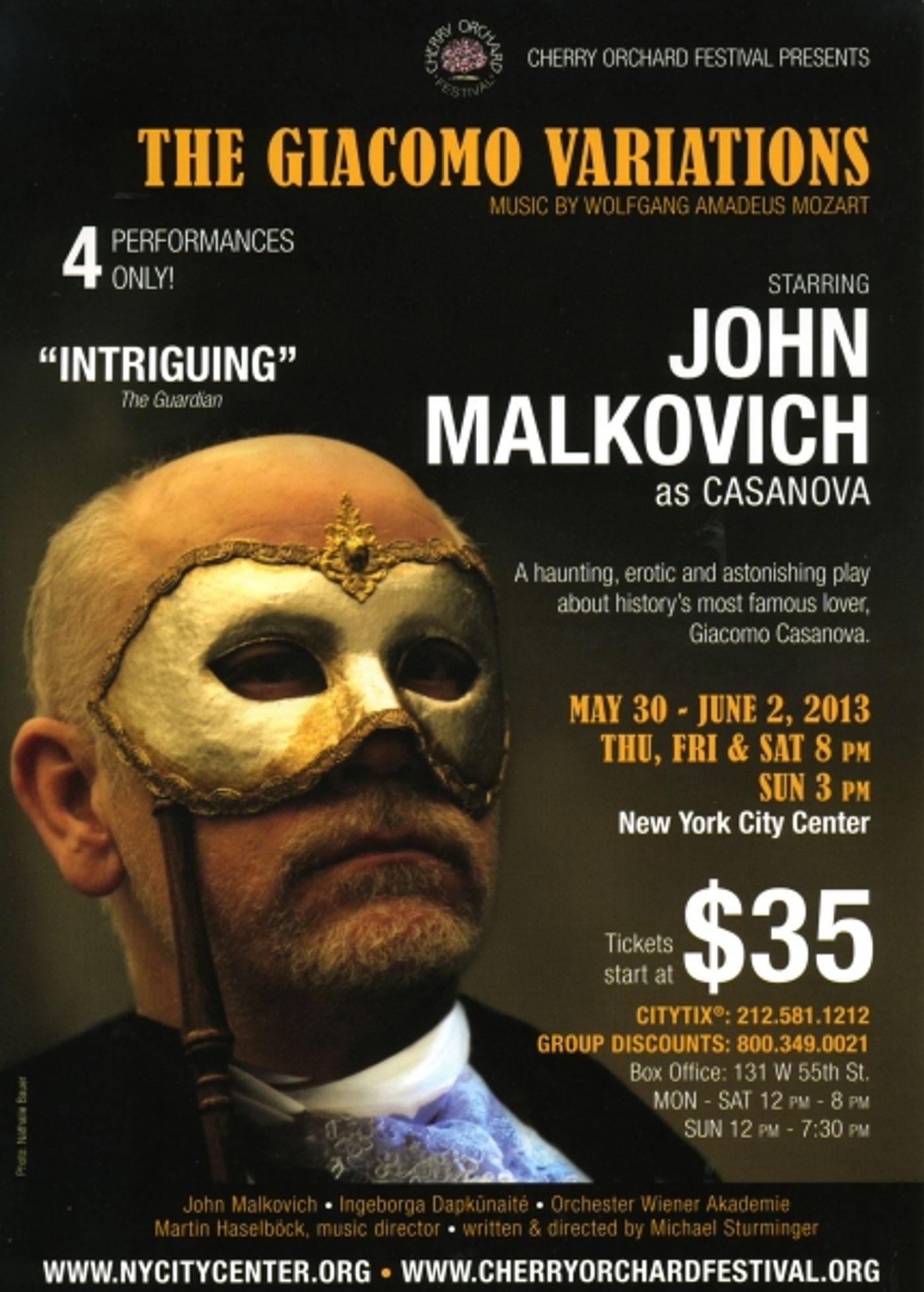 Photo Coverage: John Malkovich & Company Discuss THE GIACOMO VARIATIONS  Image