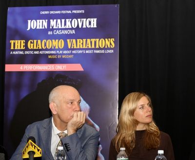 John Malkovich, Sophie Klussmann  Photo
