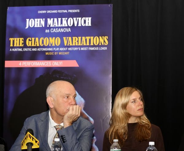 John Malkovich, Sophie Klussmann  Photo