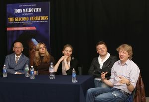 John Malkovich, Sophie Klussmann, Kirsten Blaise, Daniel Schmutzhard and Michael Sturminger @ BroadwayWorld John Malkovich, Sophie Klussmann, Kirsten Blaise, Daniel Schmutzhard and Michael Stur Photo