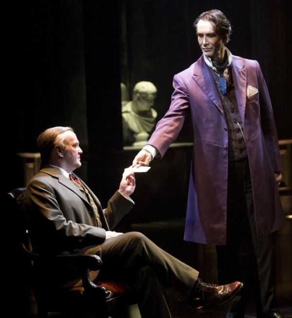 James Black as Mycroft Holmes and Todd Waite as Sherlock Holmes Photo