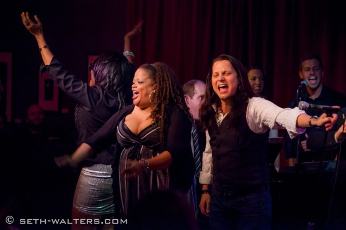 Natalie Douglas and Jason Wooten with the Cast at 